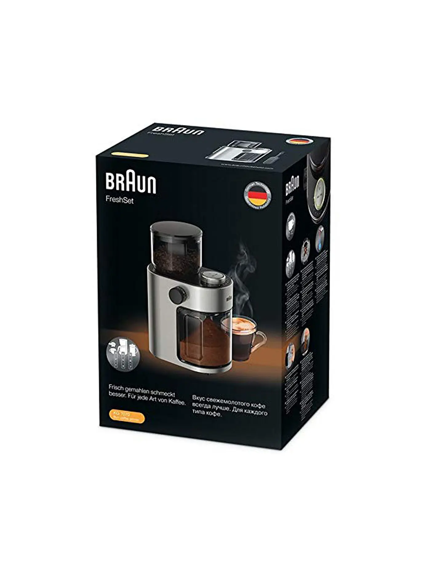 BRAUN | Kaffeemühle Fresh (Edelstahl) KG7070 | 